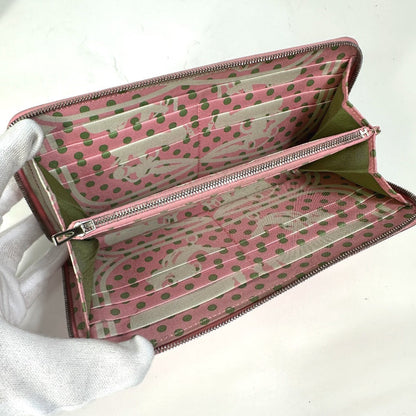Hermes Long Wallet Purse Epsom Pink Azap Long Silk In Women
