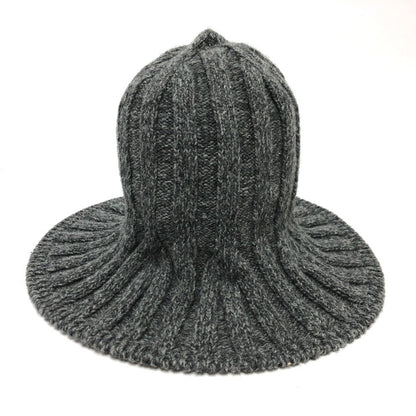 Dior Hat Wool Gray Logo Tulip Women