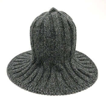 Dior Hat Wool Gray Logo Tulip Women