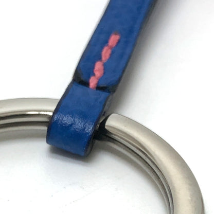Hermes Key Ring Epsom Blue Cle Grand Tresage Women