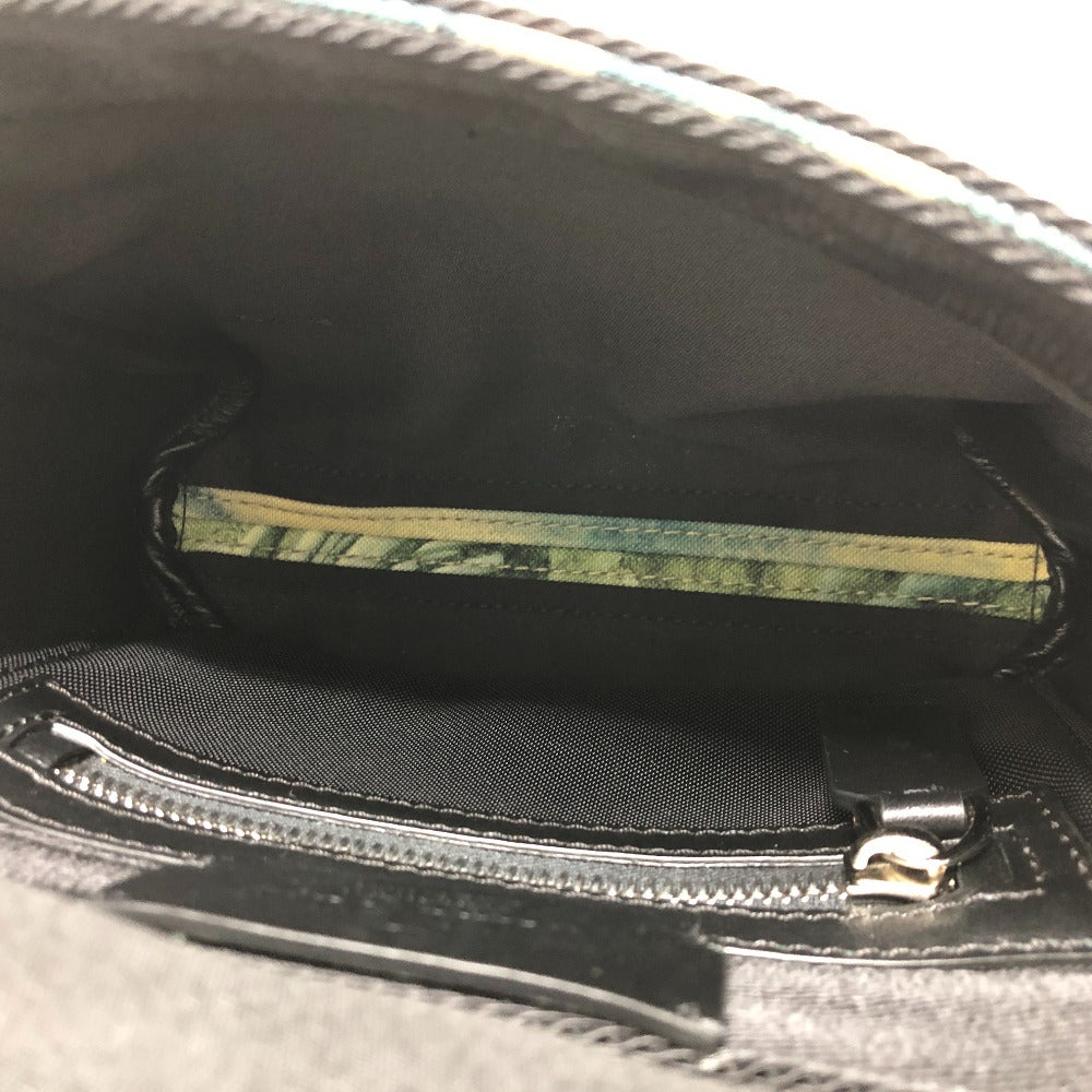 Valentino Garavani Shoulder Bag Canvas Green Dragon Motif Women