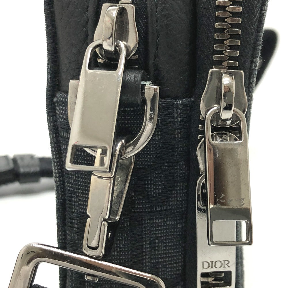 Dior Shoulder Bag 2Esbc119Vpd Canvas Navy Oblique Messenger Pouch Mens