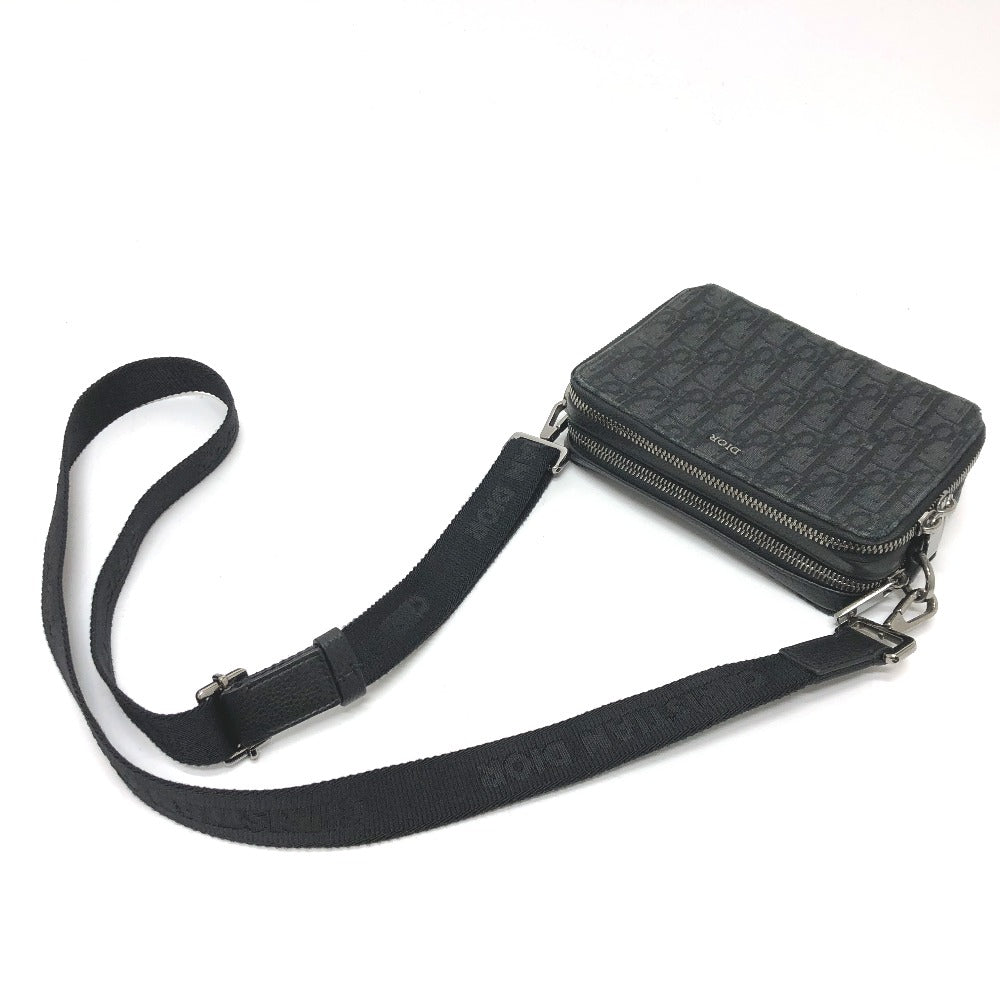 Dior Shoulder Bag 2Esbc119Vpd Canvas Navy Oblique Messenger Pouch Mens