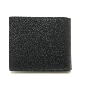 Gucci Folded Wallet 610466 Leather Black Interlocking G Mens
