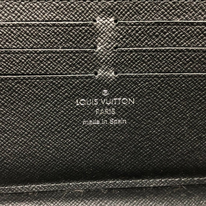 Louis Vuitton Long Wallet Purse N60379 Damier Grafitto Canvas Black Damier Grafitte Zippy Dragonne
