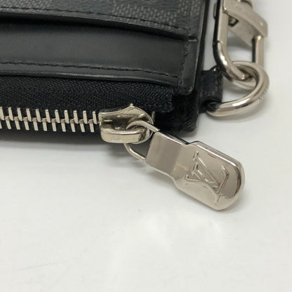 Louis Vuitton Long Wallet Purse N60379 Damier Grafitto Canvas Black Damier Grafitte Zippy Dragonne