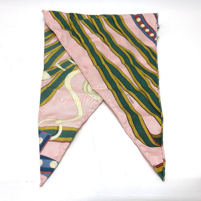Hermes Scarf Silk Pink Pointie Women
