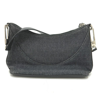 Bvlgari Handbag Canvas / Leather Navy Type Logo Mania Women