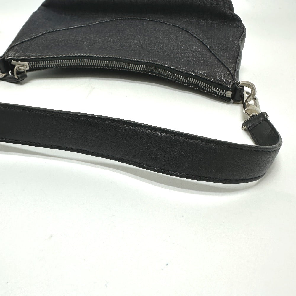 Bvlgari Handbag Canvas / Leather Navy Type Logo Mania Women