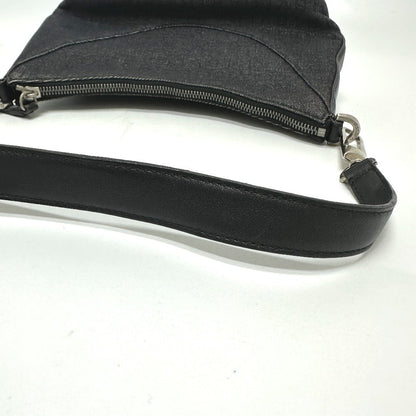 Bvlgari Handbag Canvas / Leather Navy Type Logo Mania Women
