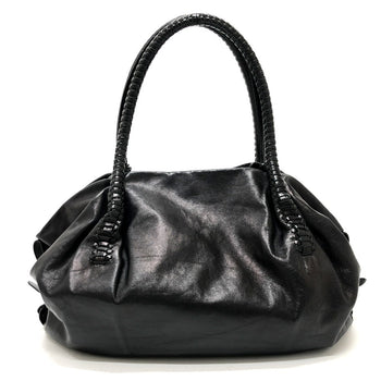 Salvatore Ferragamo Handbag Ez-21A056 Leather Black Gancini Women