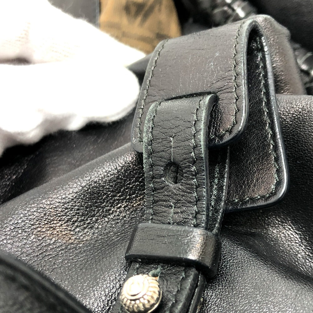 Salvatore Ferragamo Handbag Ez-21A056 Leather Black Gancini Women