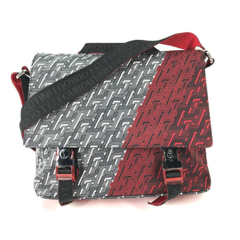 Christian Louboutin Shoulder Bag 1205006 Nylon Black / Red All-Over Pattern Crossbody Ruby Click