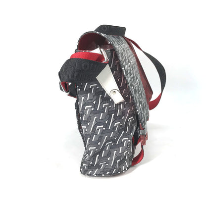Christian Louboutin Shoulder Bag 1205006 Nylon Black / Red All-Over Pattern Crossbody Ruby Click