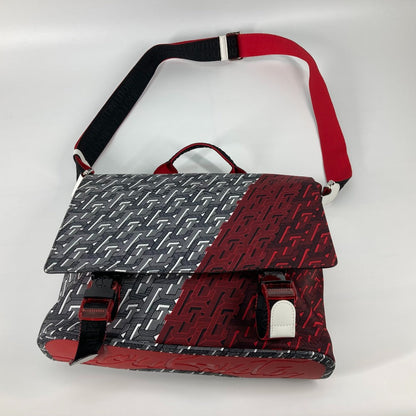 Christian Louboutin Shoulder Bag 1205006 Nylon / Leather Red Overall Handle Rubiclick Messenger Bag