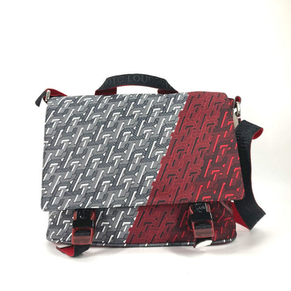 Christian Louboutin Shoulder Bag 1205006 Nylon / Leather Red Overall Handle Rubiclick Messenger Bag