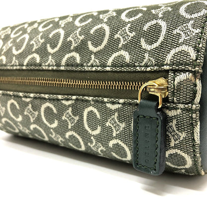 Celine Pouch Canvas Khaki C Macadam Unisex(Unisex)
