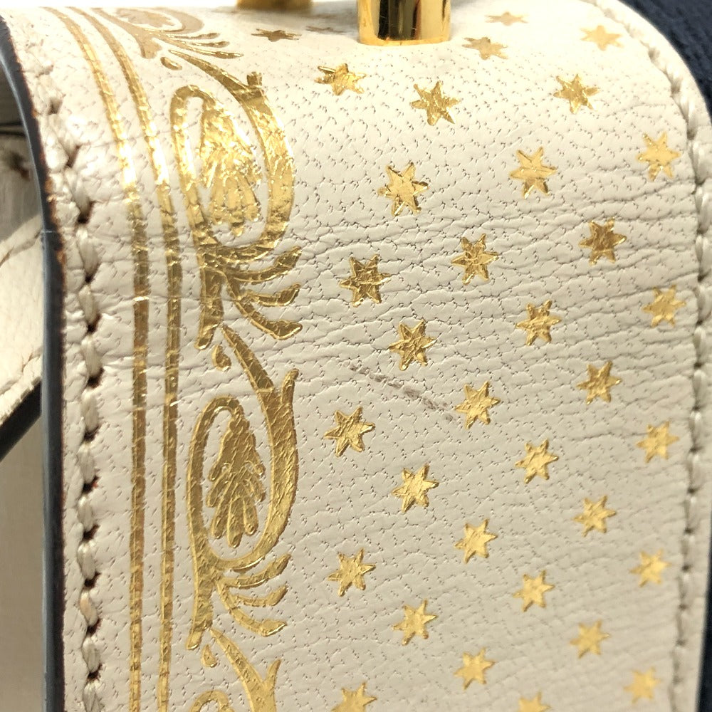 Gucci Shoulder Bag 470270 Leather White Silvi Women