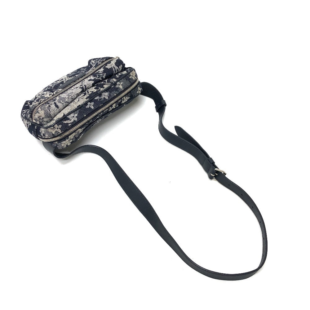 Louis Vuitton Sling Bag M57281 Canvas Navy Monogram Tapestry Bum Back Mens