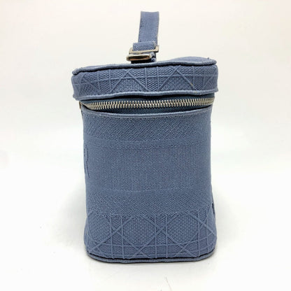 Dior Vanity Bag Canvas Blue Canage Women