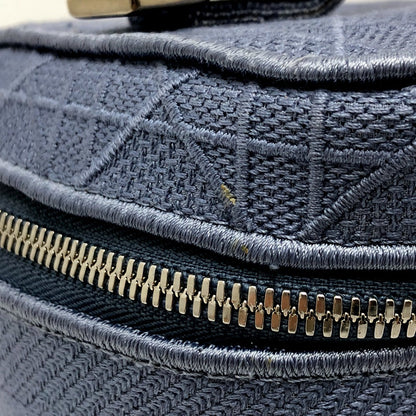 Dior Vanity Bag Canvas Blue Canage Women