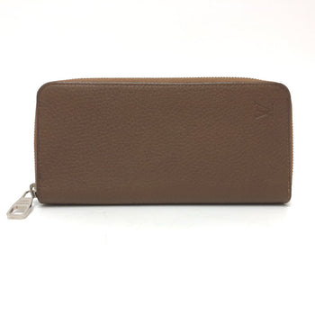 Louis Vuitton Long Wallet Purse M58864 Taurillon Clemence Leather Brown Zippy Wallet Vertical Mens