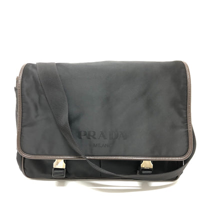 Prada Shoulder Bag Va0793 Nylon Black Messenger Bag Mens