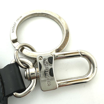 Louis Vuitton Key Ring M68667 Damier Grafitto Canvas White / Black Damier Grafitte Portocle Padit