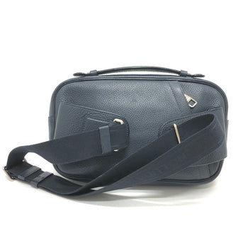 Louis Vuitton Sling Bag M94473 Taurillon Clemence Leather Navy Bum Bag Mens