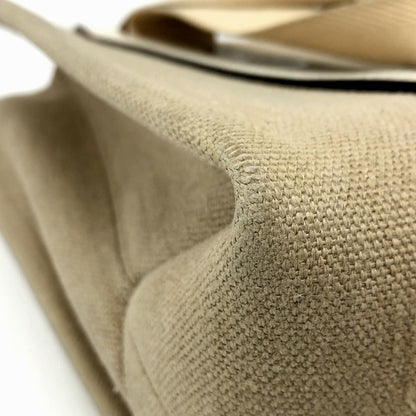 Chloe Tote Bag Canvas Beige Logo Woody Medium Unisex(Unisex)