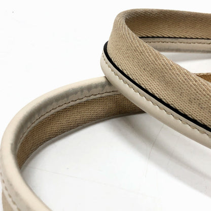 Chloe Tote Bag Canvas Beige Logo Woody Medium Unisex(Unisex)