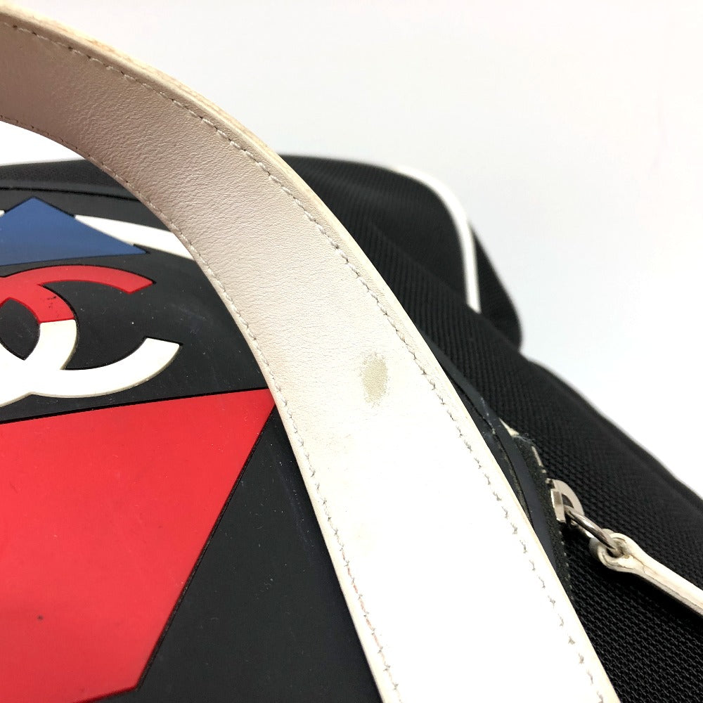 Chanel Shoulder Bag Canvas Black Airline Cc Coco Mark Women