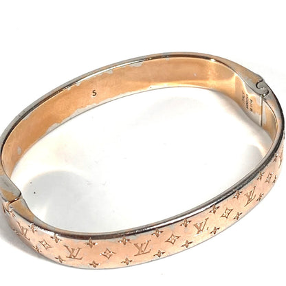 Louis Vuitton Bracelet M00253 Metal Pink Monogram Cuff Nanogram Women S