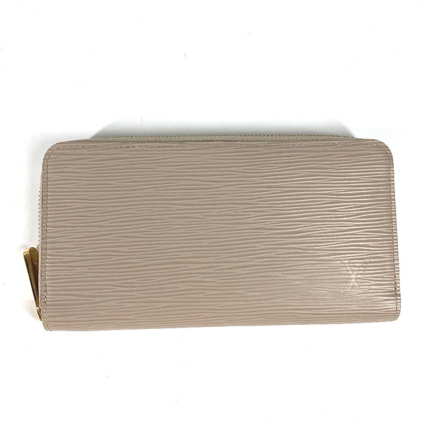 Louis Vuitton Long Wallet Purse M67805 Epi Leather Beige Epi Zippy Wallet Mens