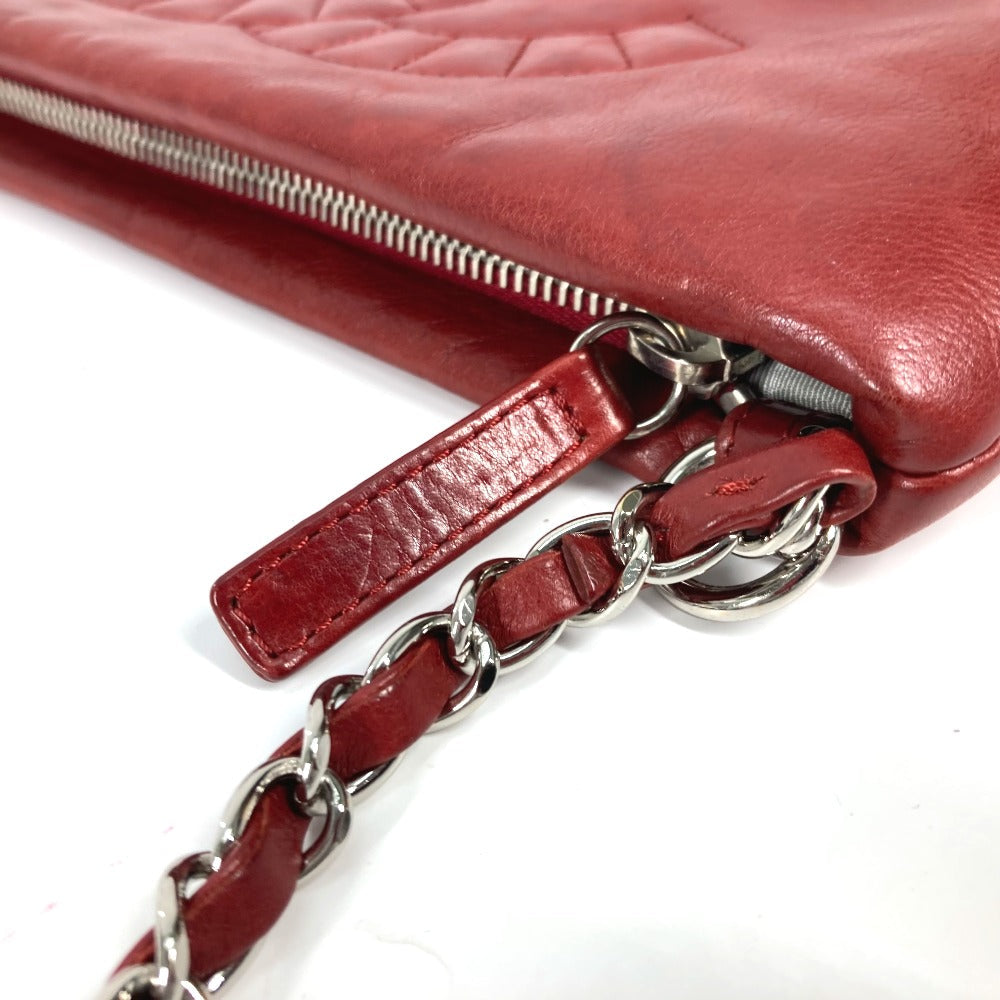 Chanel Shoulder Bag A48547 Leather Red Bag Shoulder Chain 10A Dekacoco Cc Women