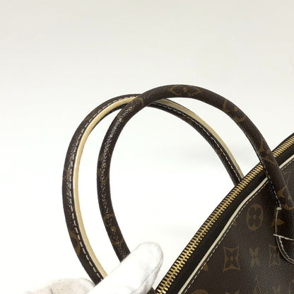 Louis Vuitton Handbag M40597 Canvas / Shiny Monogram Canvas Brown Shiny Monogram Lockitpm Women