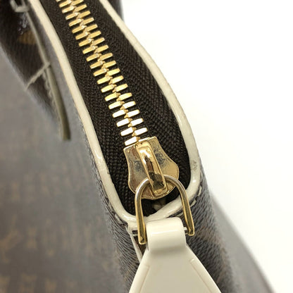 Louis Vuitton Handbag M40597 Canvas / Shiny Monogram Canvas Brown Shiny Monogram Lockitpm Women
