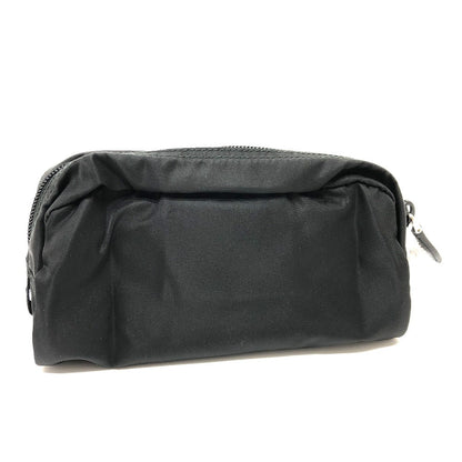 Prada Pouch 1Na350 Nylon Black Triangle Logo Women Secondhand