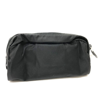 Prada Pouch 1Na350 Nylon Black Triangle Logo Women Secondhand