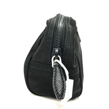 Prada Pouch 1Na350 Nylon Black Triangle Logo Women Secondhand