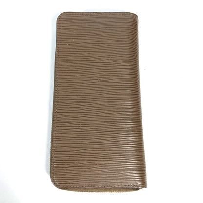 Louis Vuitton Long Wallet Purse M60967 Epi Leather Brown Epi Zippy Wallet Vertical Mens