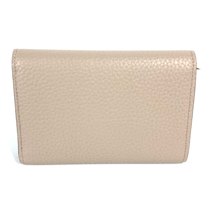 Louis Vuitton Trifold Wallet M62159 Taurillon Clemence Leather Beige Portefeuille Compact Women