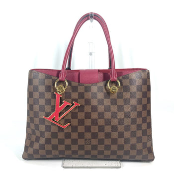 Louis Vuitton Handbag N40052 Damier Canvas Red Type Riverside Damier Lv Charm Reduvan Women