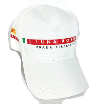 Prada Cap Cotton White Lunarosa S
