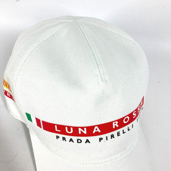 Prada Cap Cotton White Lunarosa S