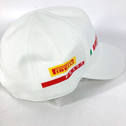 Prada Cap Cotton White Lunarosa S