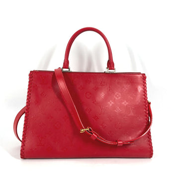 Louis Vuitton Shoulder Bag M54146 Leather Red Monogram Very Zip Tote