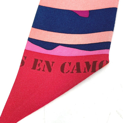 Hermes Scarf Silk Pink Horse Cheval Horse Twilly Twilly Women