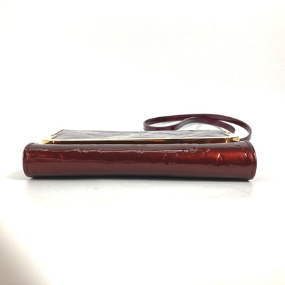 Louis Vuitton Clutch Bag M91547 Monogram Vernis Purple Monogram Vernis Rossmore Pm Women