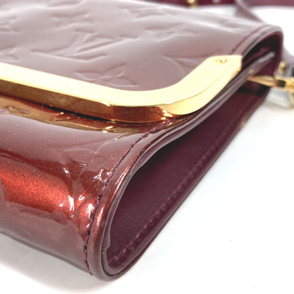 Louis Vuitton Clutch Bag M91547 Monogram Vernis Purple Monogram Vernis Rossmore Pm Women